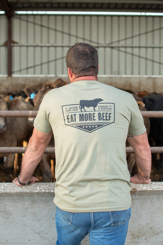 'Eat More Beef' Green Tee