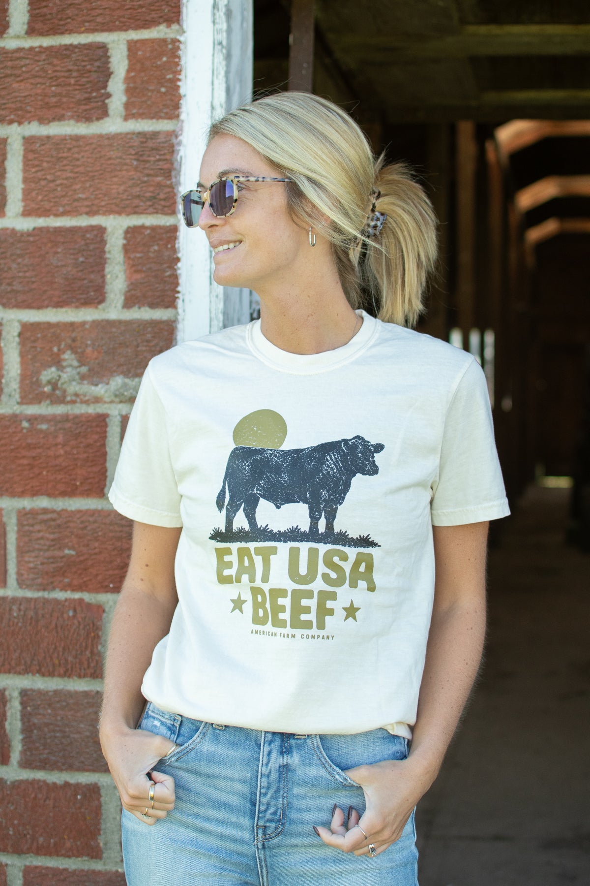 'Eat USA Beef' Adult T-Shirt