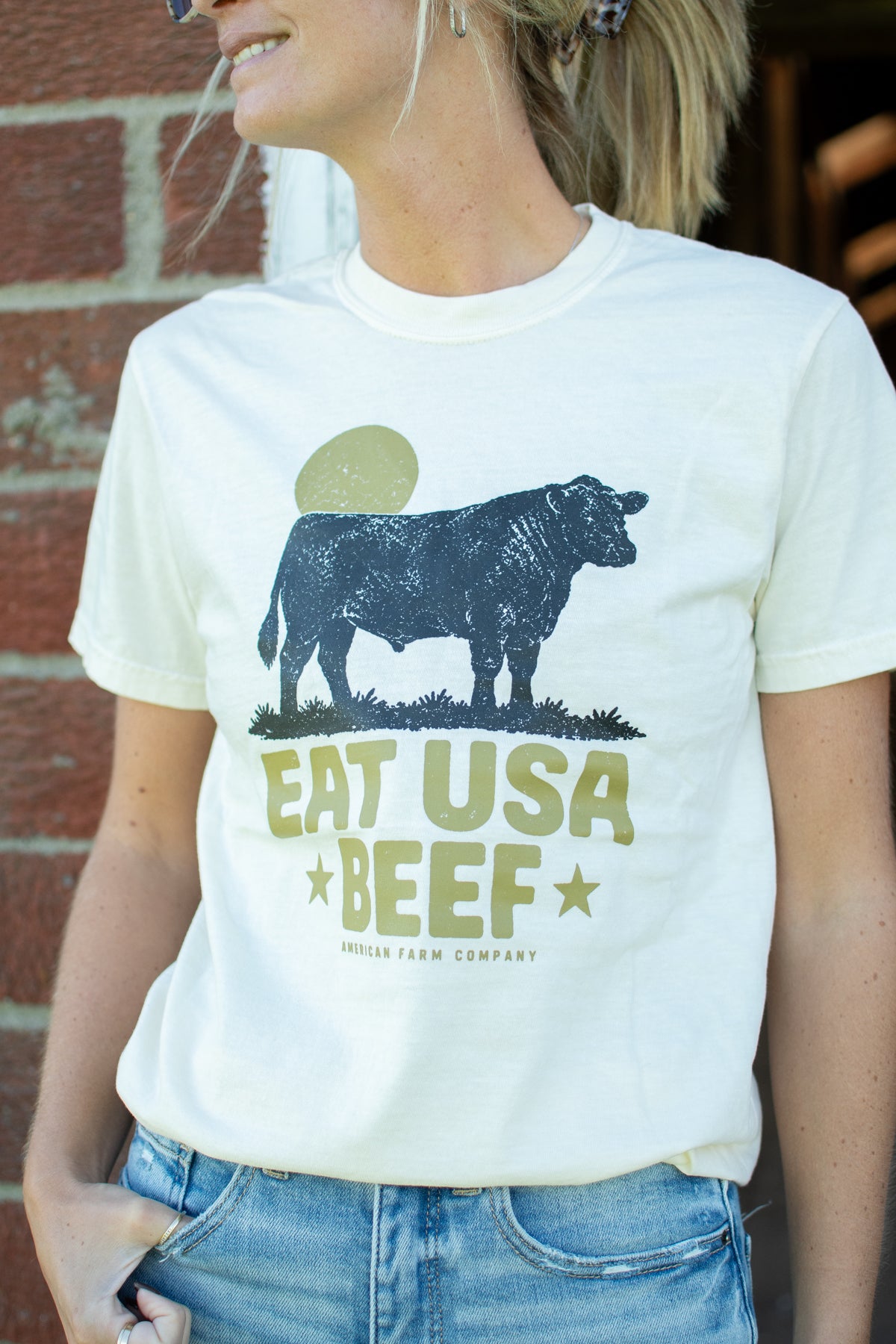 'Eat USA Beef' Adult T-Shirt