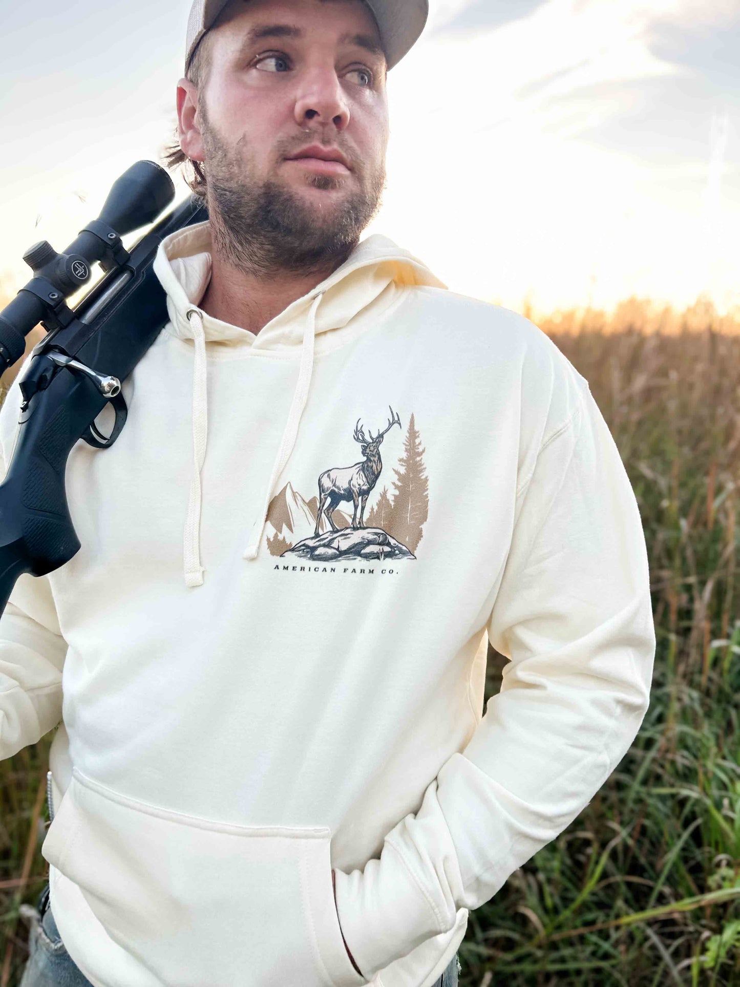 Elk Landscape Hoodie