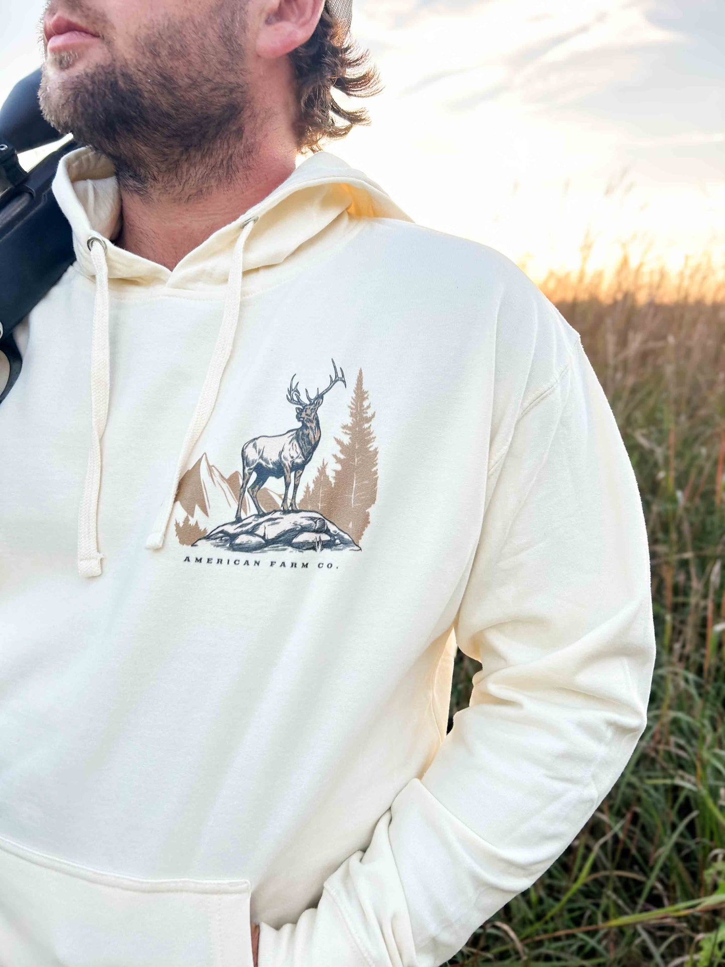 Elk Landscape Hoodie