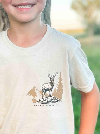 Elk Landscape Youth Tee - American Farm Company