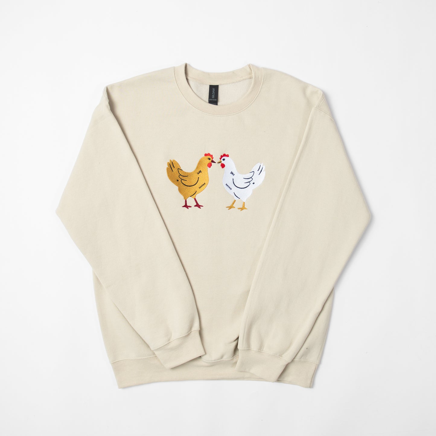 Embroidered Chicken Crewneck