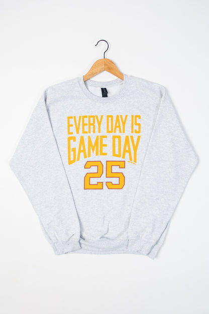 'Every Day is Game Day' Ash Crewneck