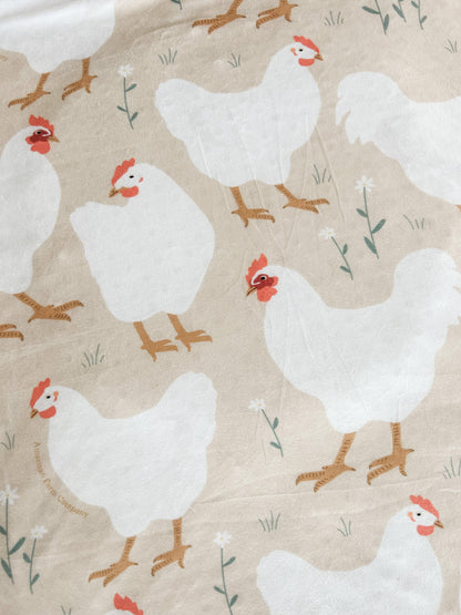 Spring Chicken Plush Blanket - American Farm Company