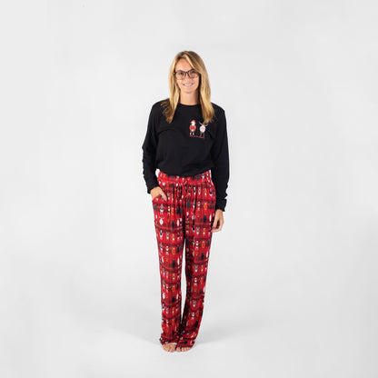 Christmas Cow Bamboo Pajama Pants