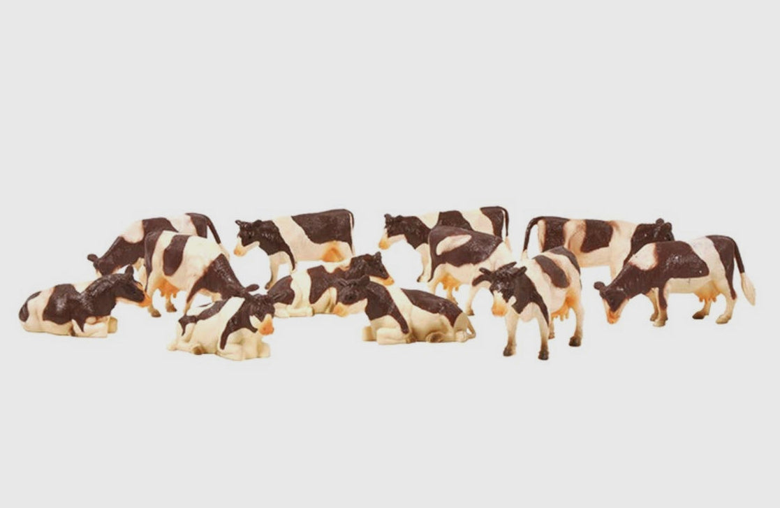 Set of 12 Brown Cows