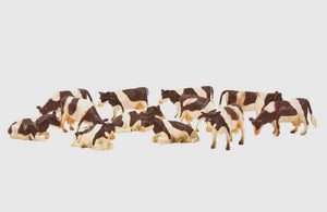 Set of 12 Brown Cows - American Farm Company