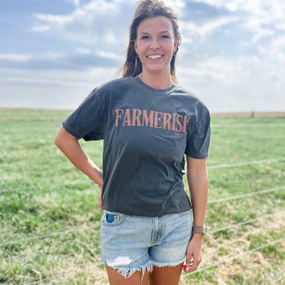 'FARMERISH' Charcoal Tee