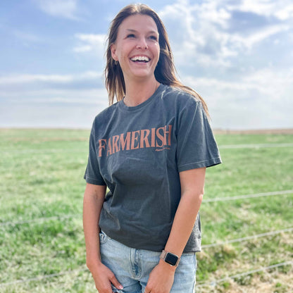 'FARMERISH' Charcoal Tee