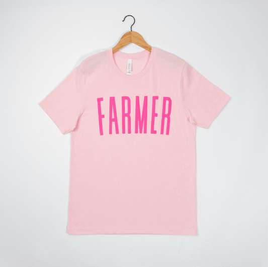 FARMER Pink Tee - American Farm Company