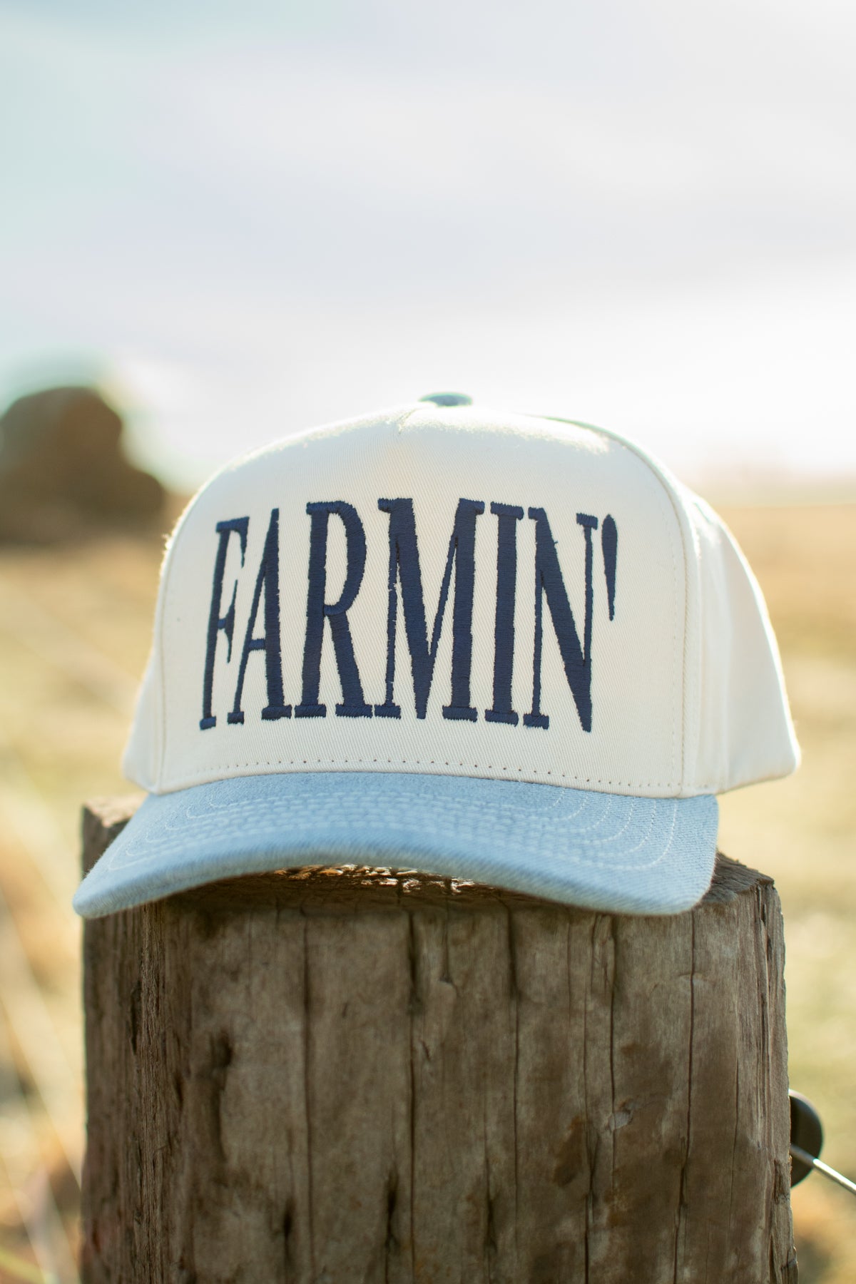 'FARMIN' Embroidered Trucker Hat