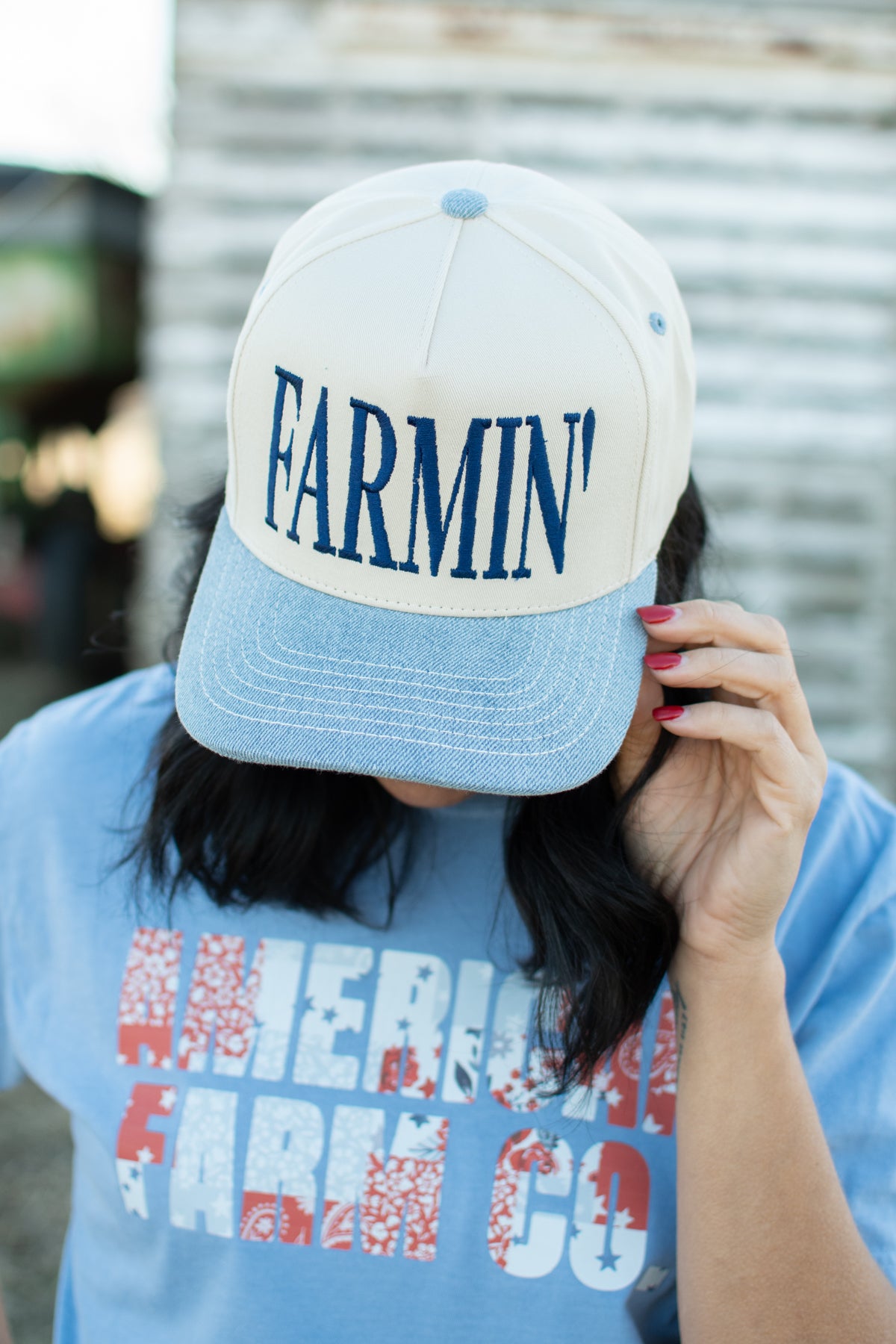 'FARMIN' Embroidered Trucker Hat