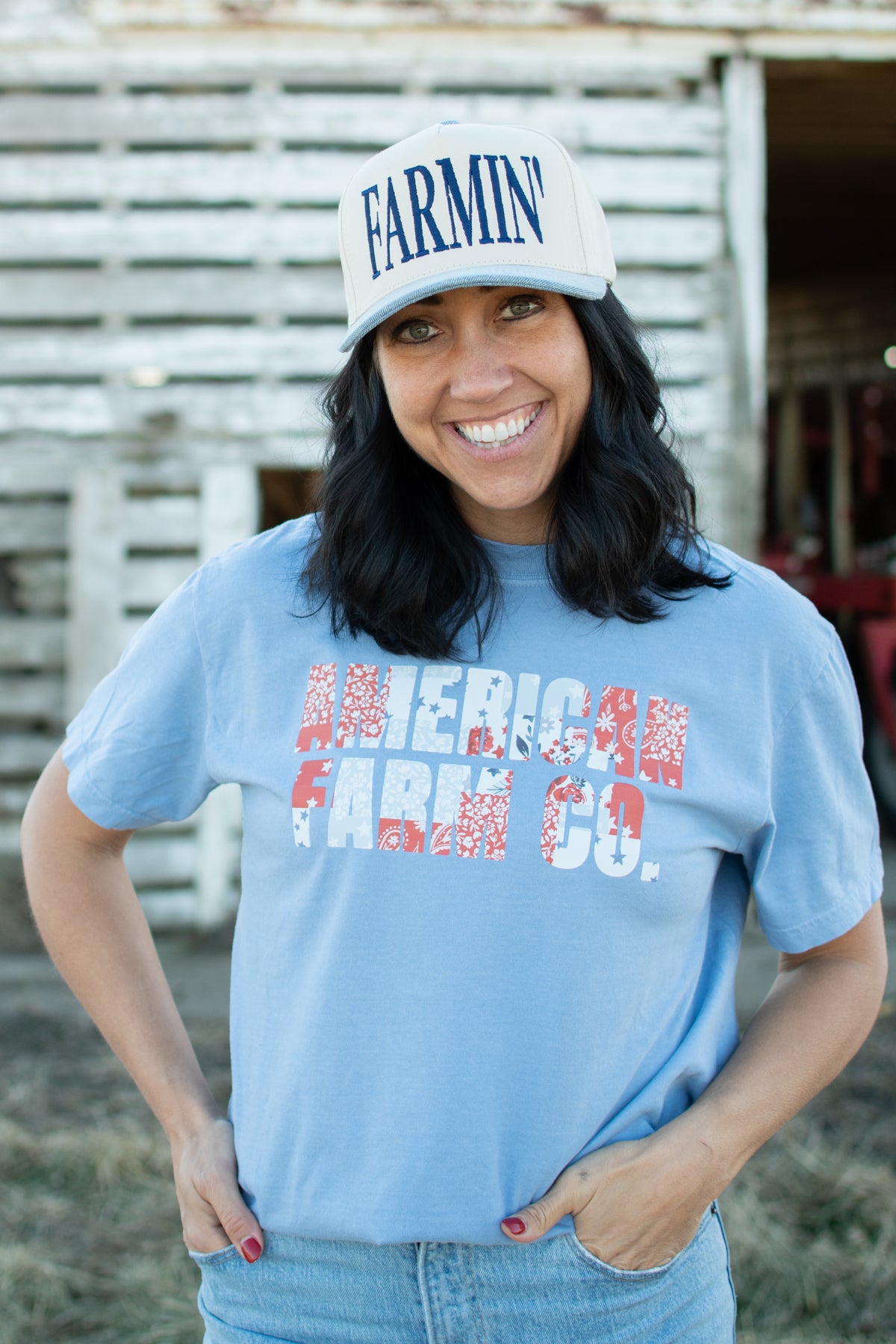 'FARMIN' Embroidered Trucker Hat