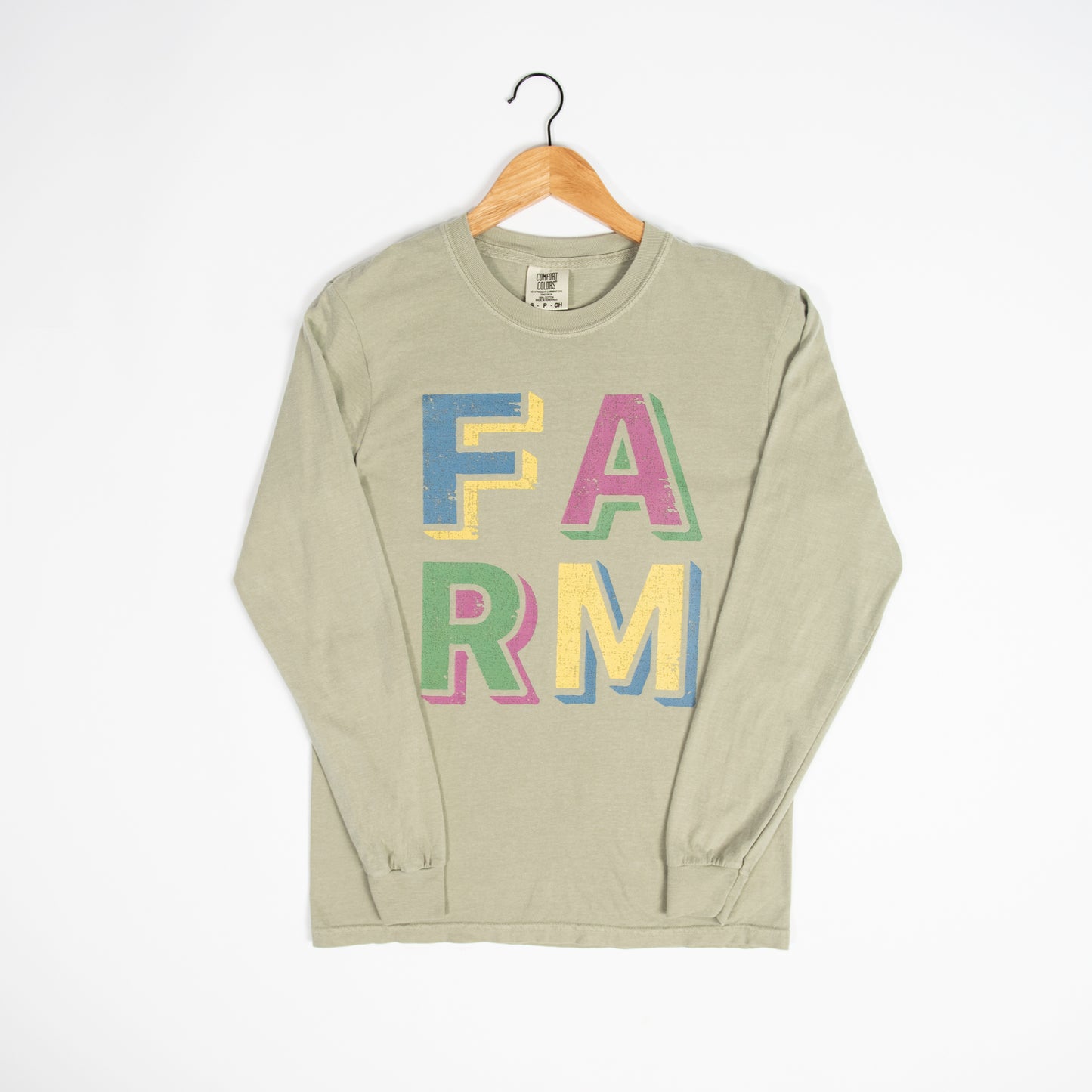 ‘FARM’ Block Autumn Long Sleeve