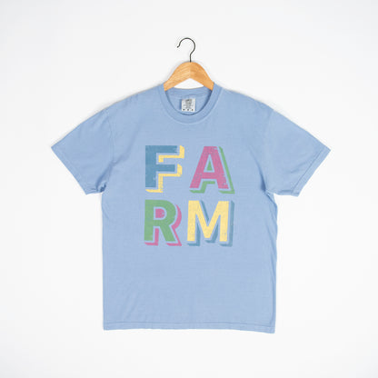 ‘FARM’ Block Autumn Tee