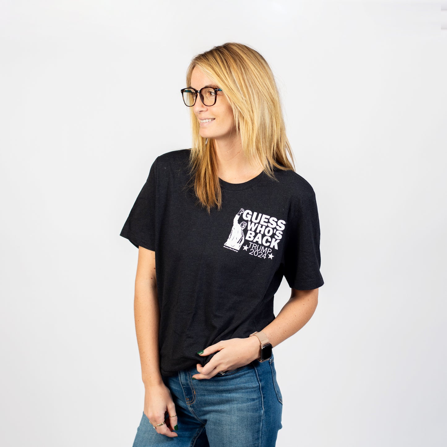 'Guess Who's Back' Trump Black Tee