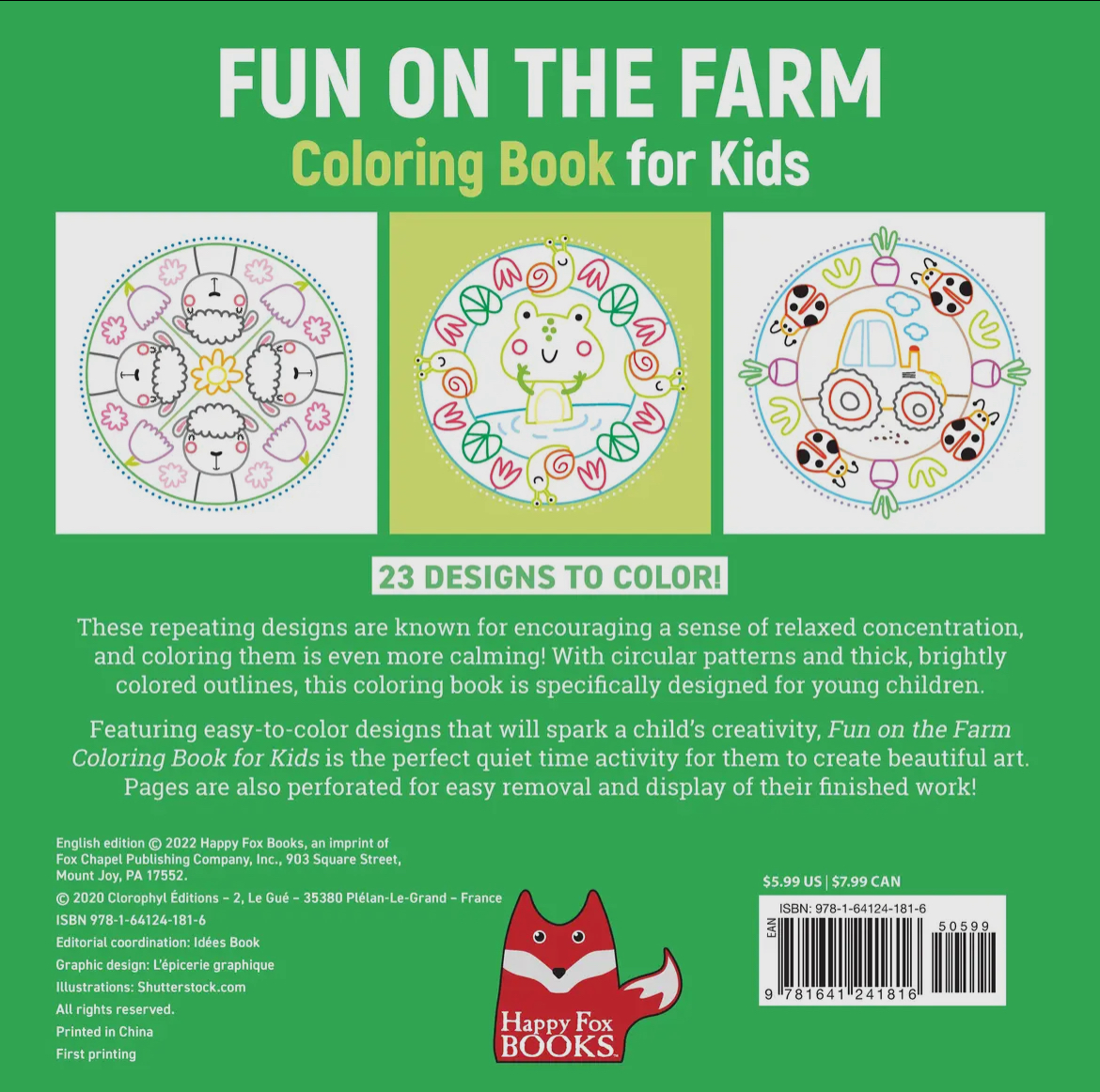 Fun on the Farm Coloring Book