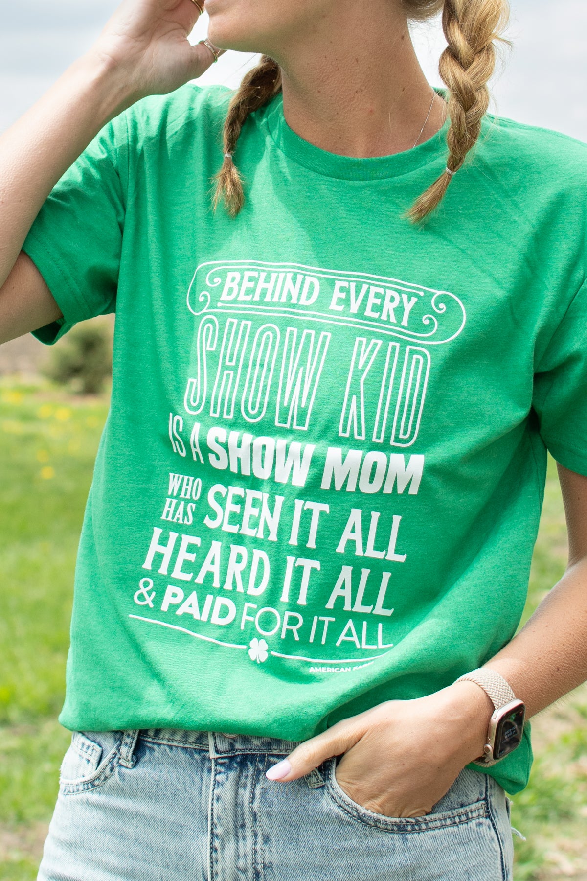 'Fair Mom' Green Essentials Tee