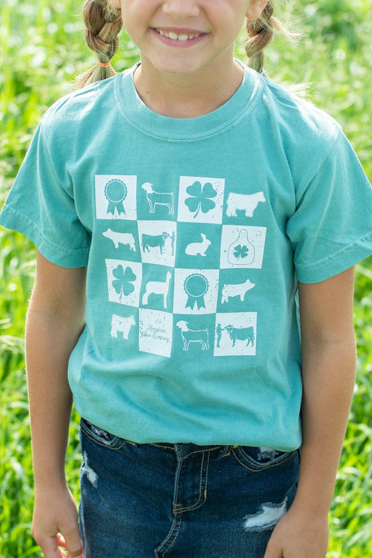 Fair Week Checkers Youth Tee