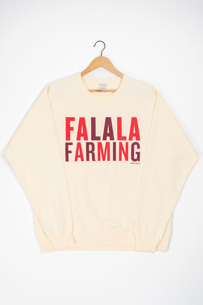 'FalalaFarming' Ivory Crewneck
