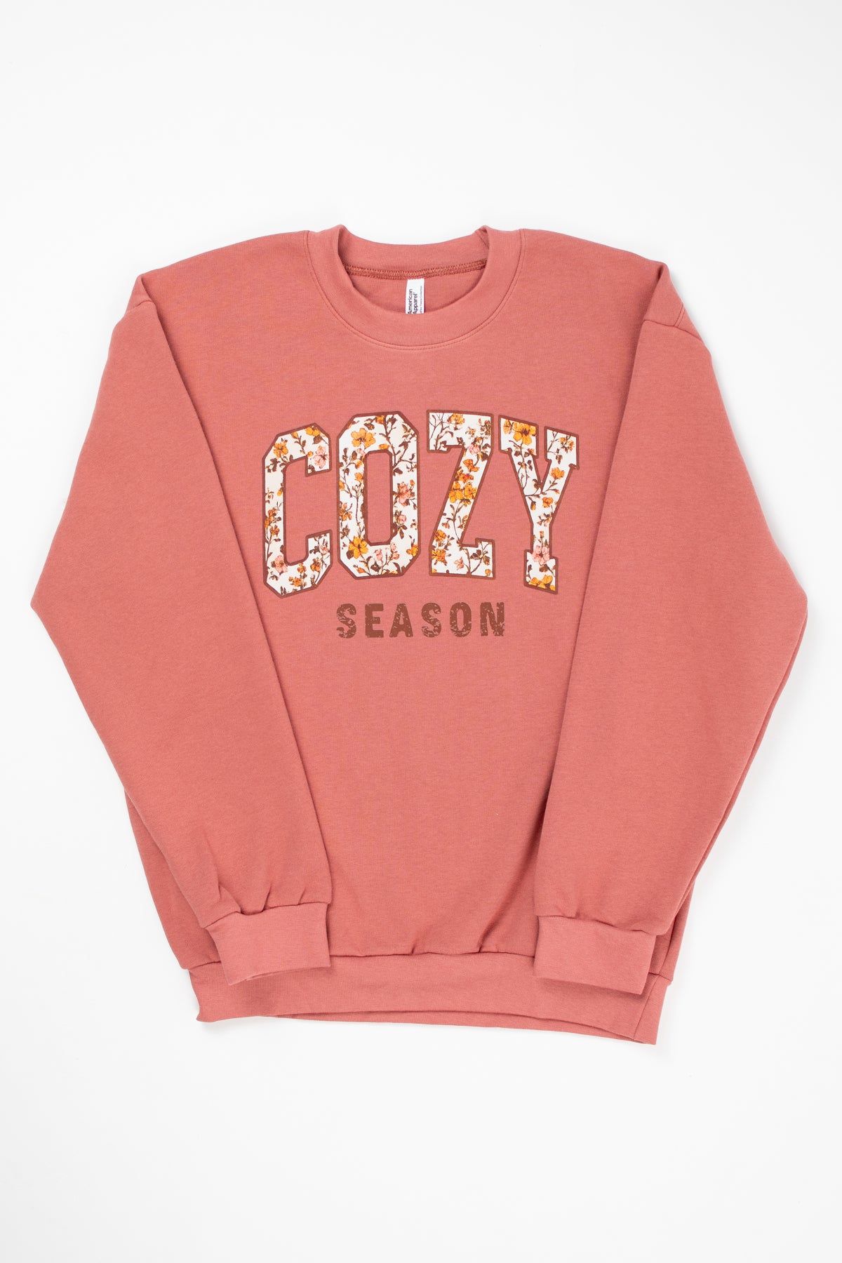 Fall Floral 'Cozy Season' Adult Crewneck