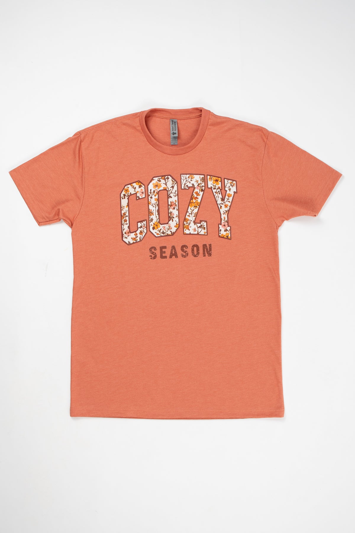 Fall Floral 'Cozy Season' Adult T-Shirt
