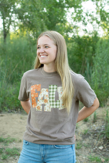 Fall Floral 'Fall' Adult T-Shirt
