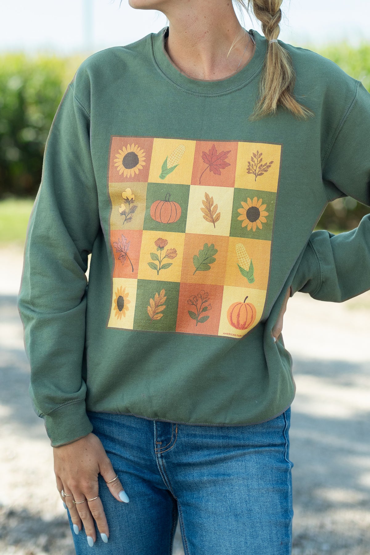 Fall Checkers Crewneck