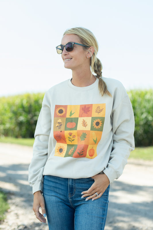 Fall Checkers Crewneck