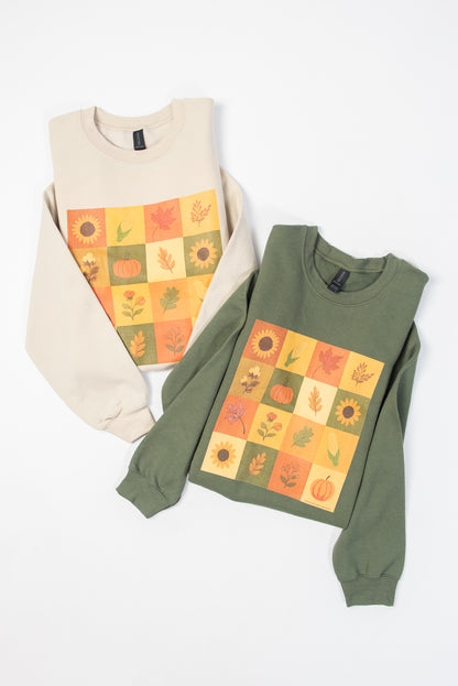 Fall Checkers Crewneck