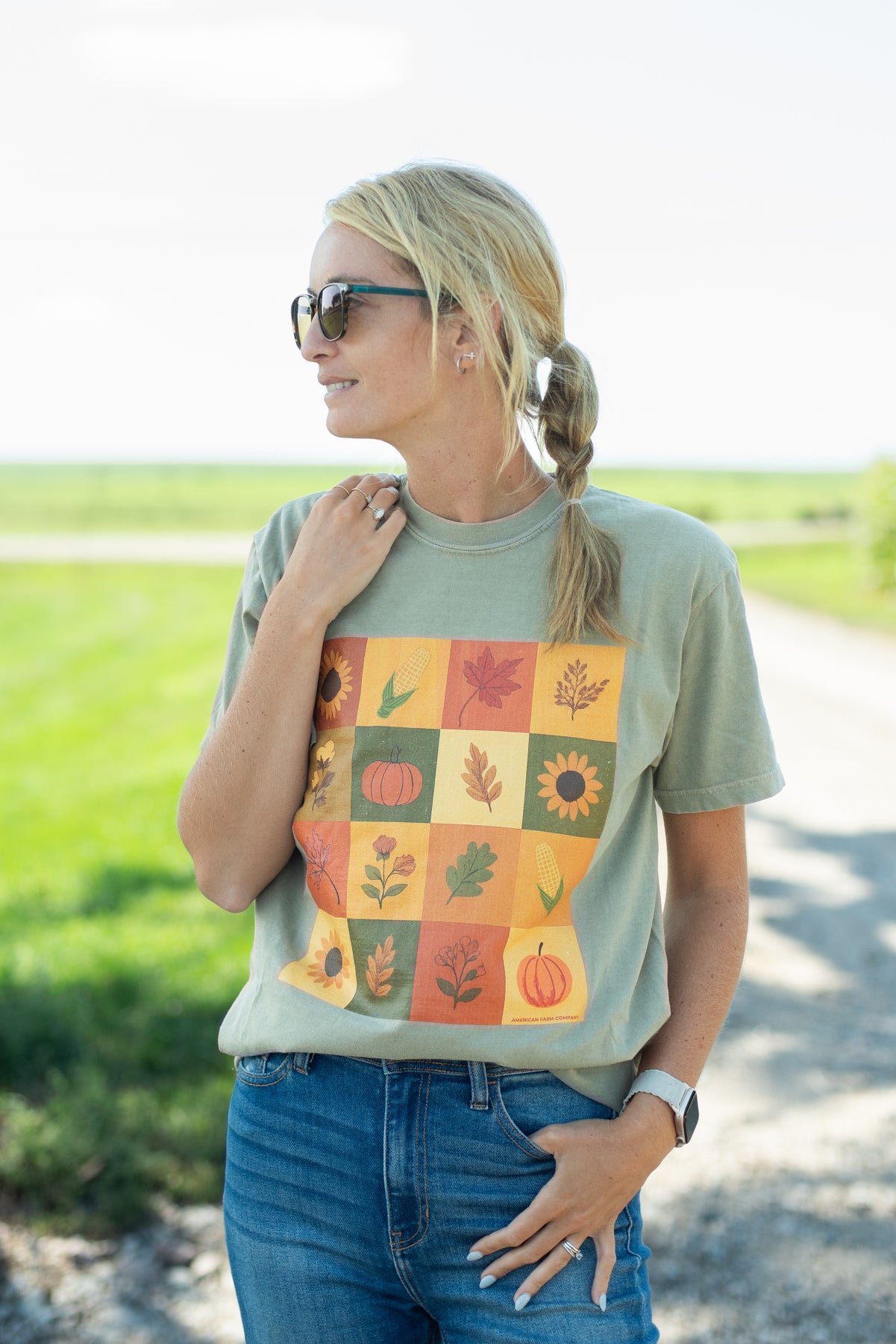 Fall Checkers Tee