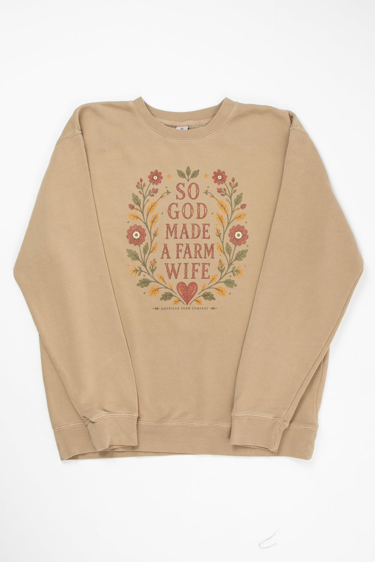 Fall 'So God Made a Farm Wife' Adult Crewneck