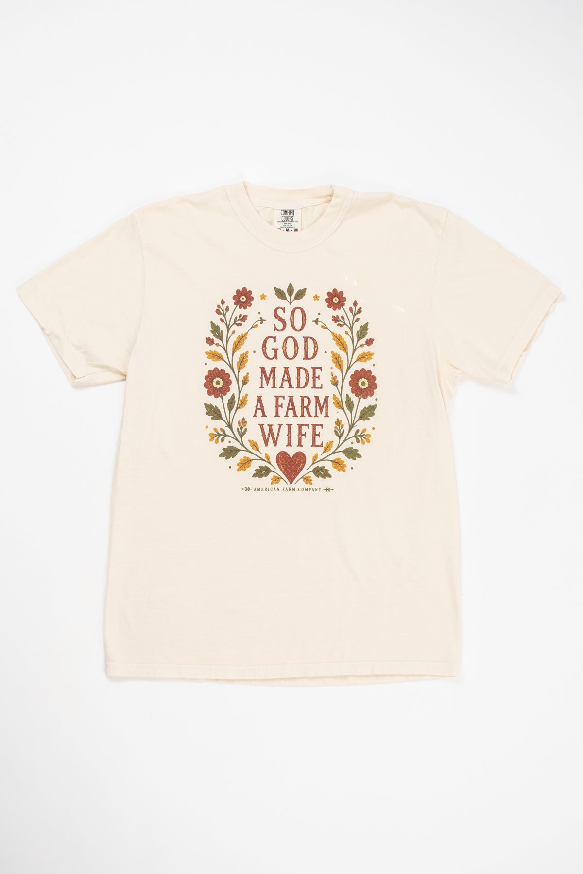 Fall 'So God Made a Farm Wife' Adult T-Shirt