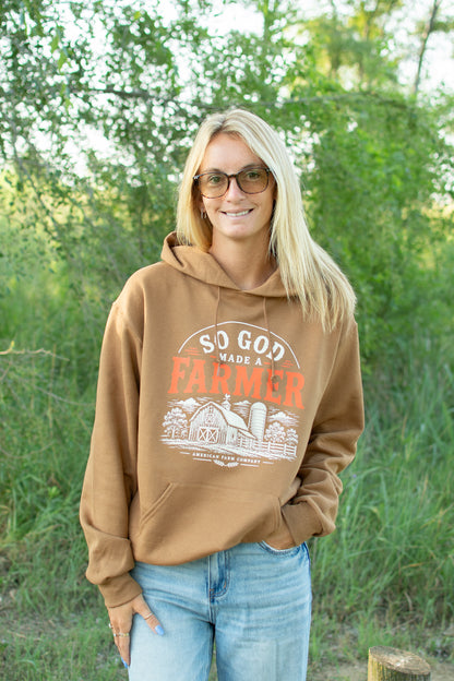 Fall 'So God Made a Farmer' Adult Hoodie