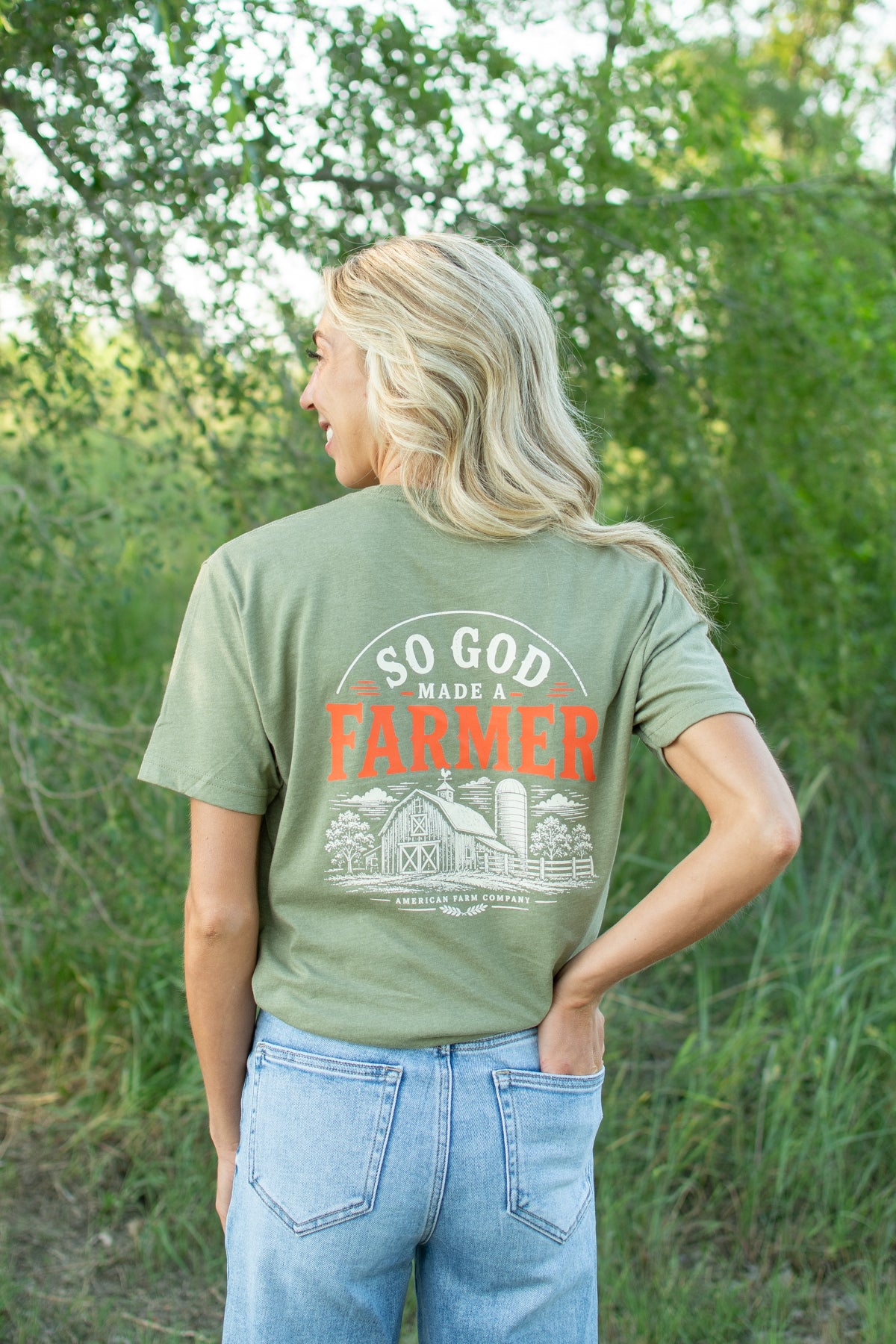 Fall 'So God Made a Farmer' Adult T-Shirt