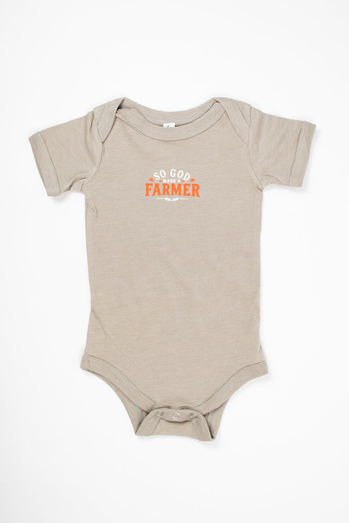 Fall 'So God Made a Farmer' Baby Onesie