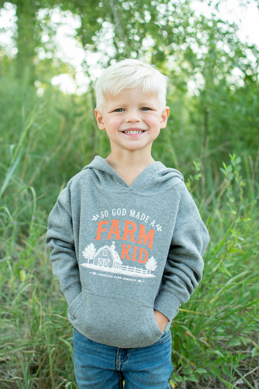 Fall 'So God Made a Farm Kid' Toddler/Youth Hoodie