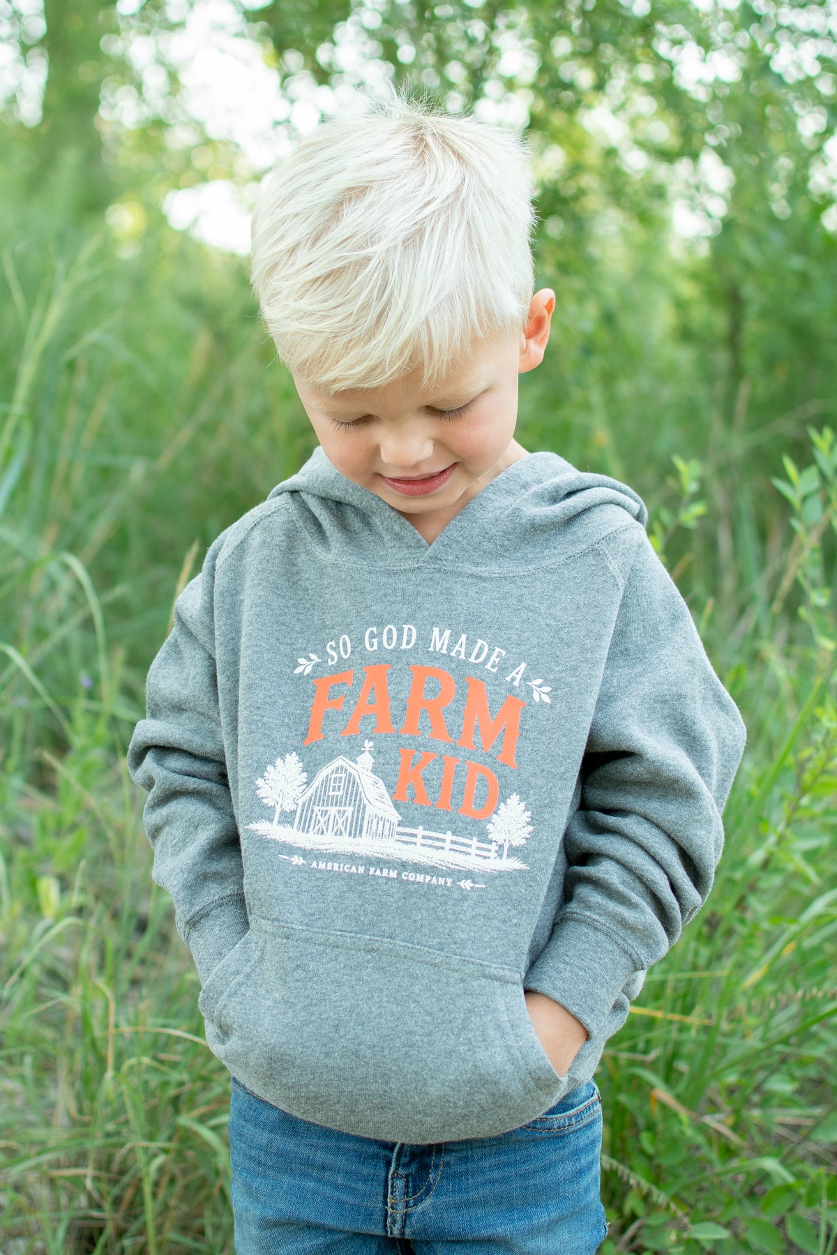 Fall 'So God Made a Farm Kid' Toddler/Youth Hoodie