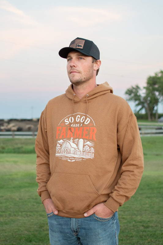 Fall 'So God Made a Farmer' Adult Hoodie