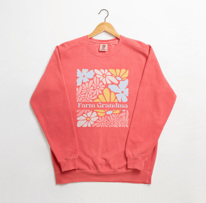 Farm Grandma Floral Crewneck