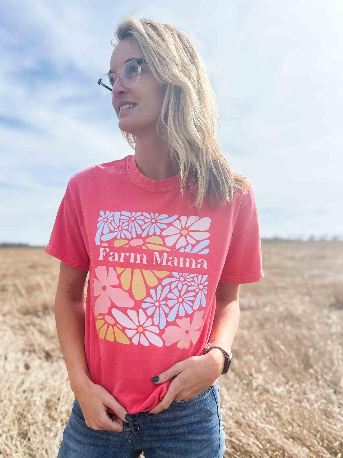 Farm Mama Floral Tee