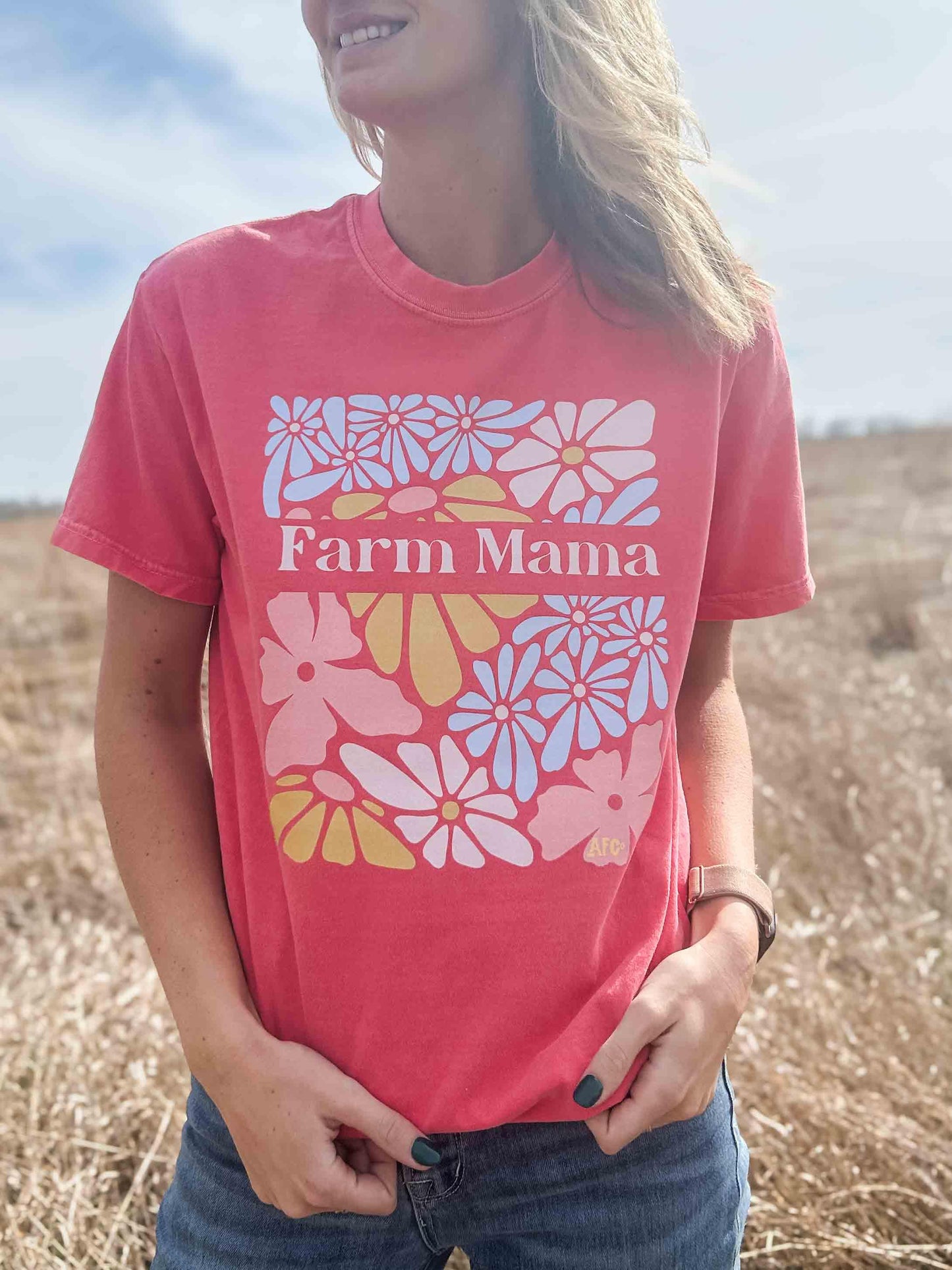 Farm Mama Floral Tee