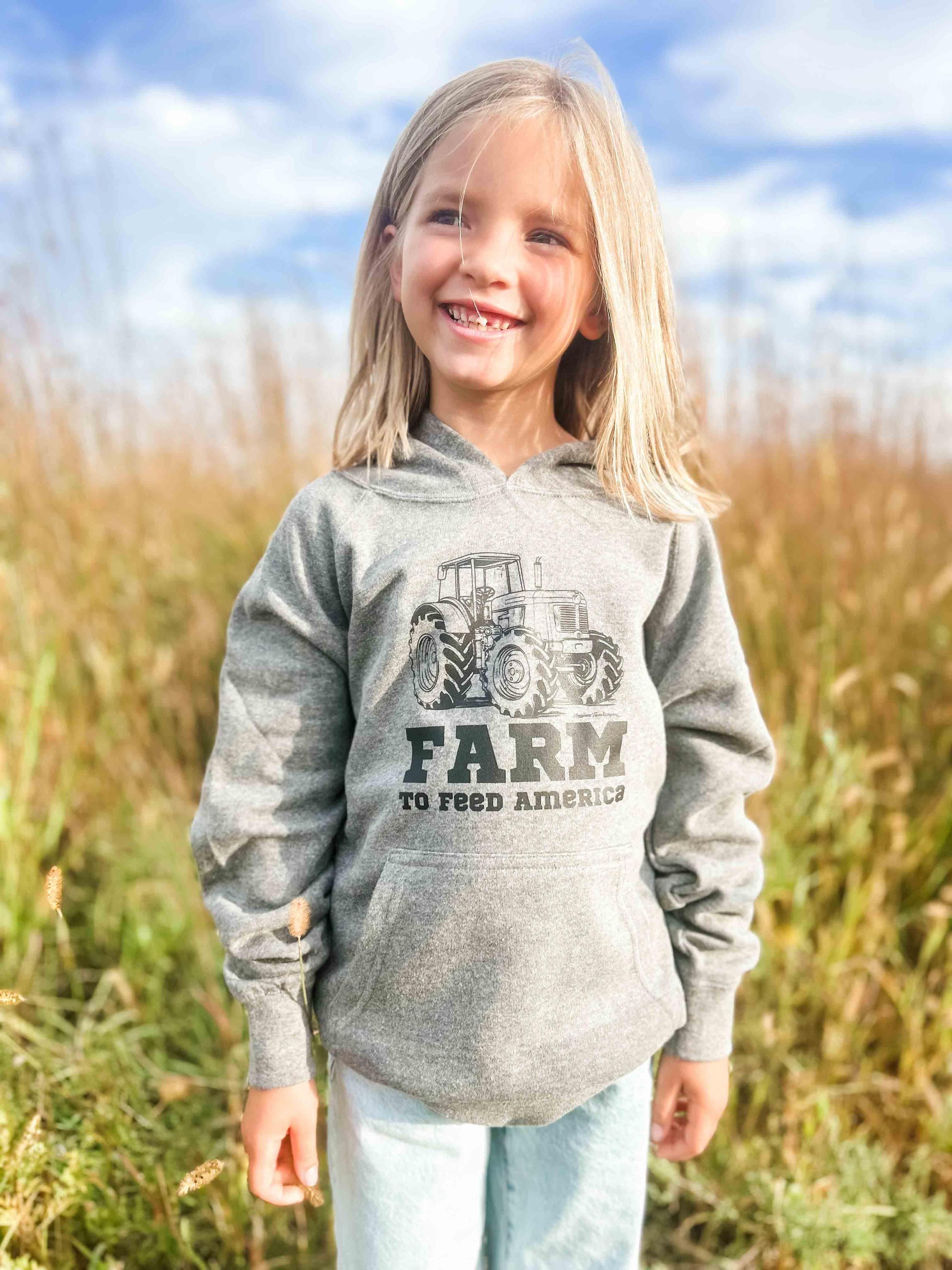 Farm to Feed America Toddler/Youth Hoodie - American Farm Company