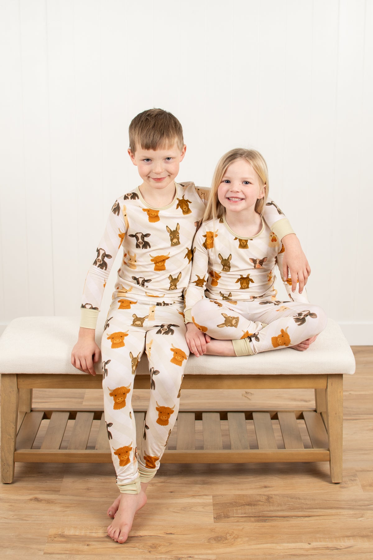 Farm Animals Toddler/Youth Bamboo Pajama Set