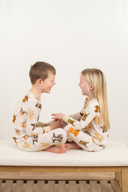 Farm Animals Toddler/Youth Bamboo Pajama Set