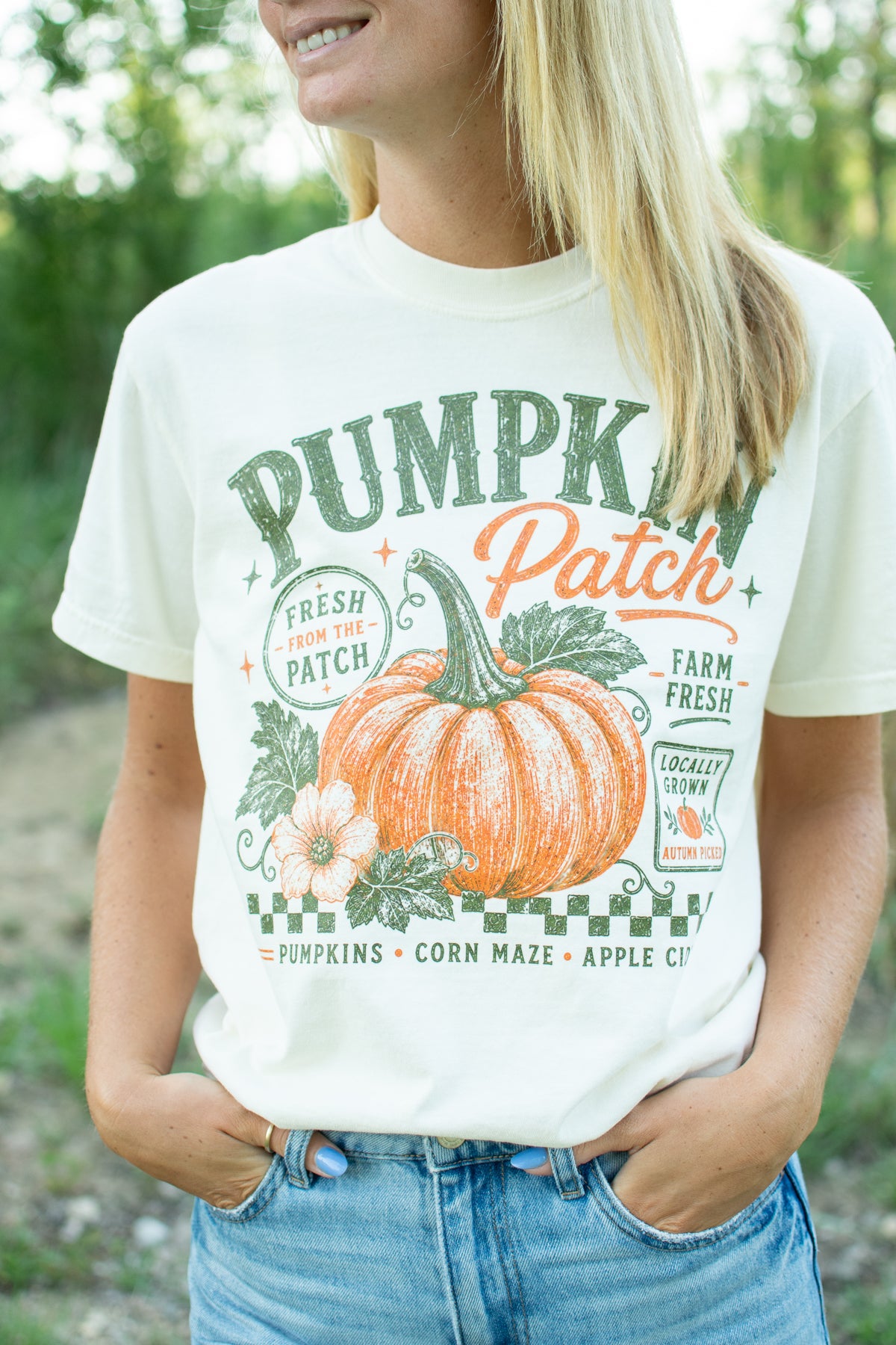 Farm Fresh Pumpkin Patch Adult T-Shirt