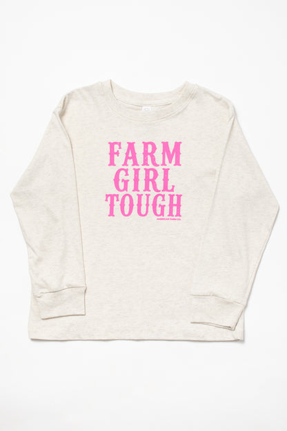 'Farm Girl Tough' Toddler/Youth Long Sleeve