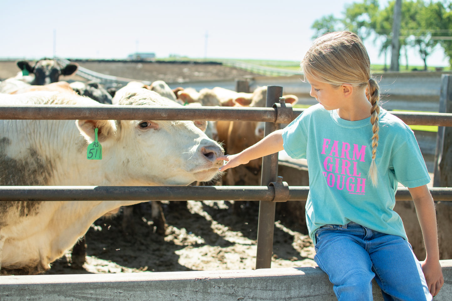 'Farm Girl Tough' Toddler/Youth T-Shirt