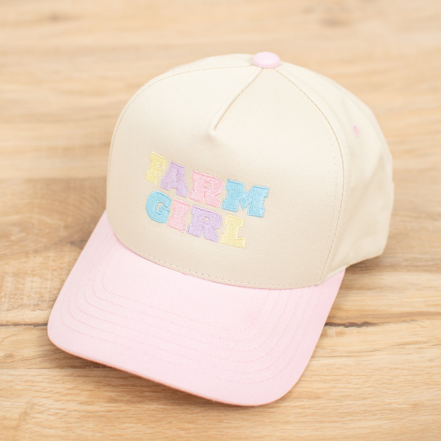 'Farm Girl' Embroidered Youth Trucker Hat